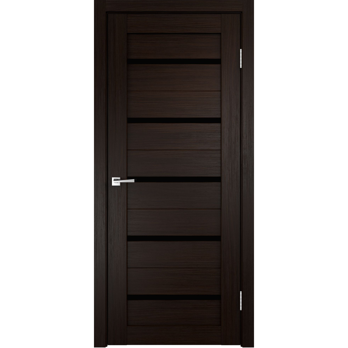 Дверь межкомнатная остеклённая Дюплекс/Фортуна 60x200 см, ПВХ, искусственный шпон, цвет венге