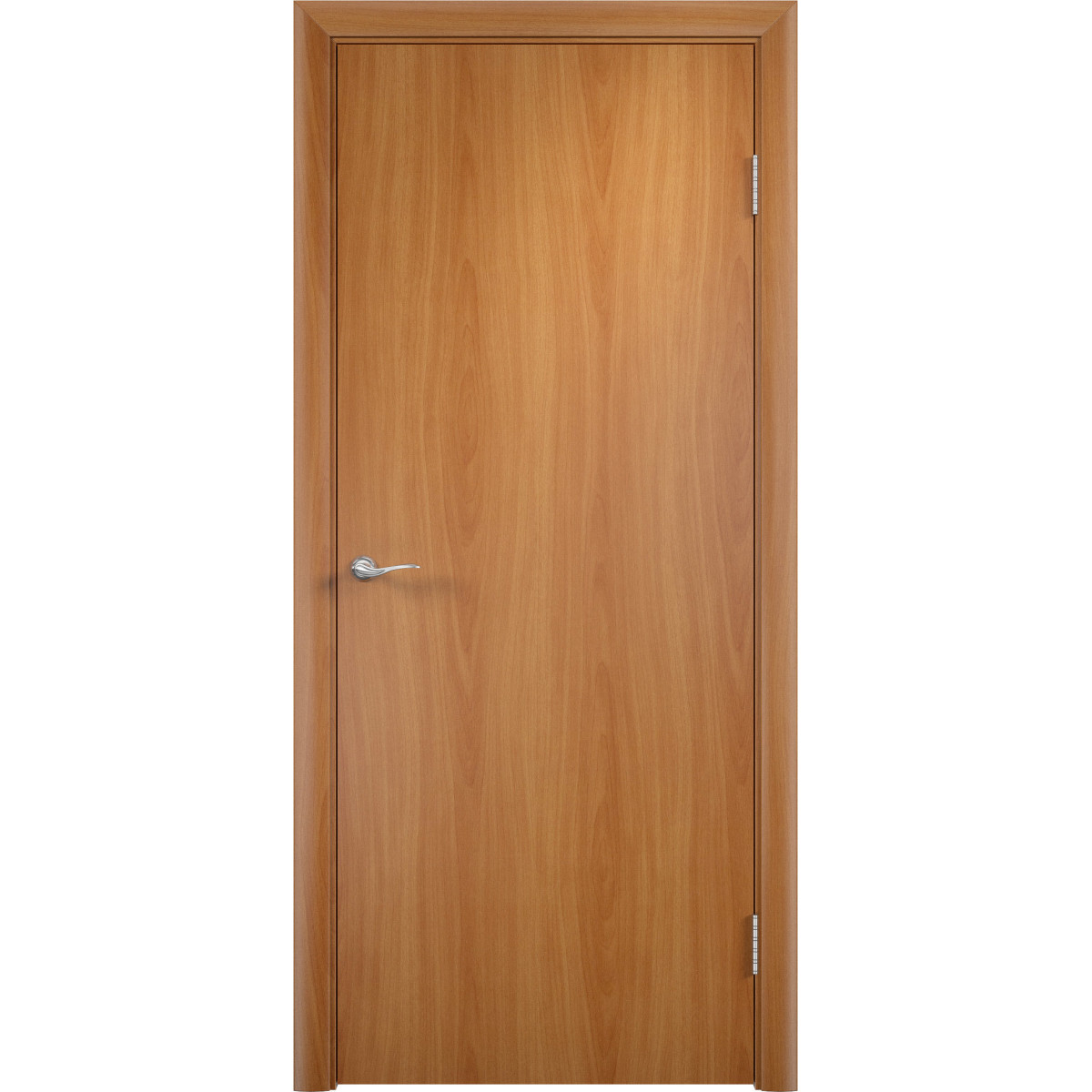 Дверь межкомнатная глухая 60x200 см, ламинация, цвет миланский орех
