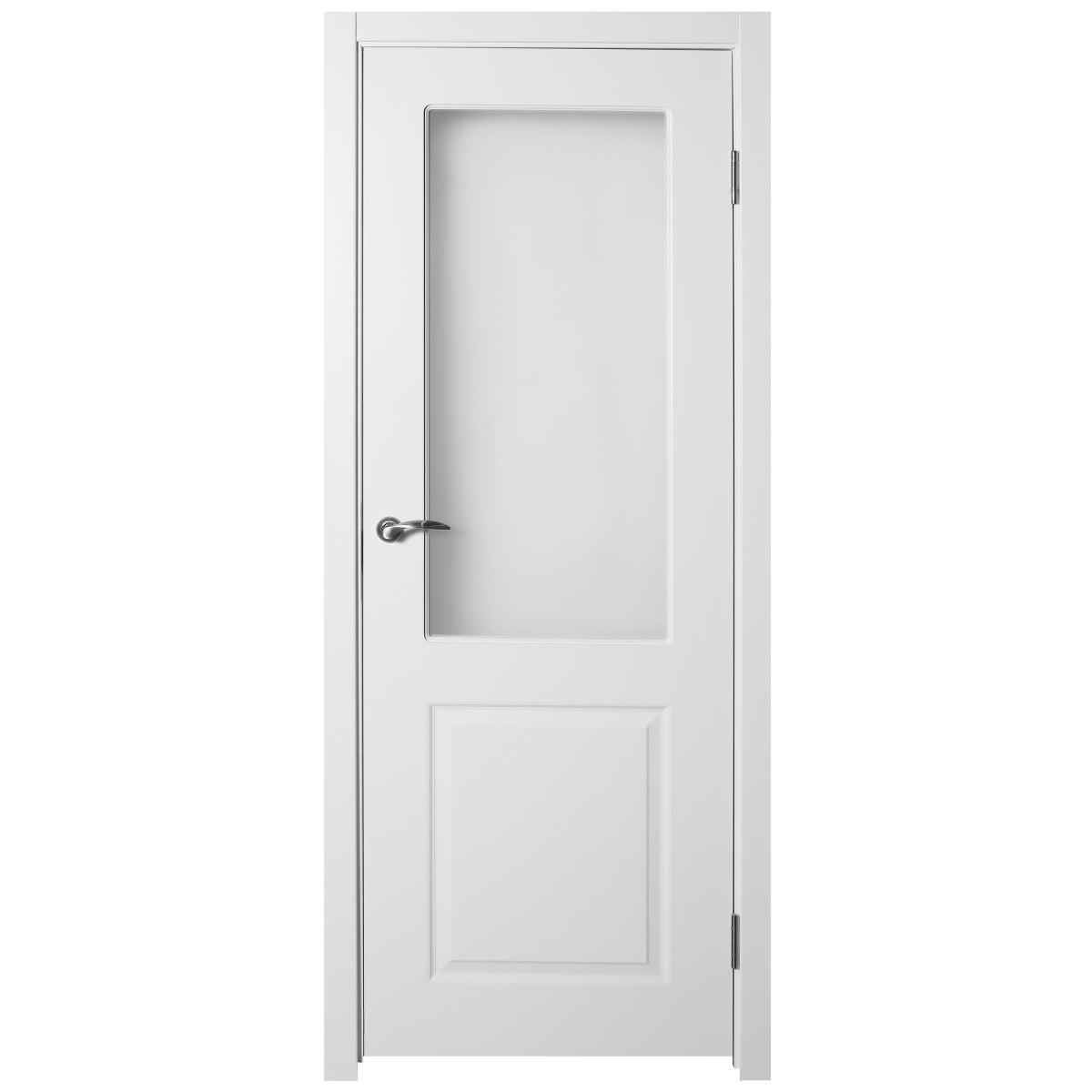 Дверь межкомнатная остеклённая Австралия 90x200 см цвет белый