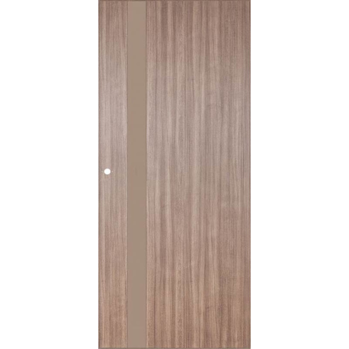 Дверь межкомнатная остеклённая Селена 60x200 см цвет орех