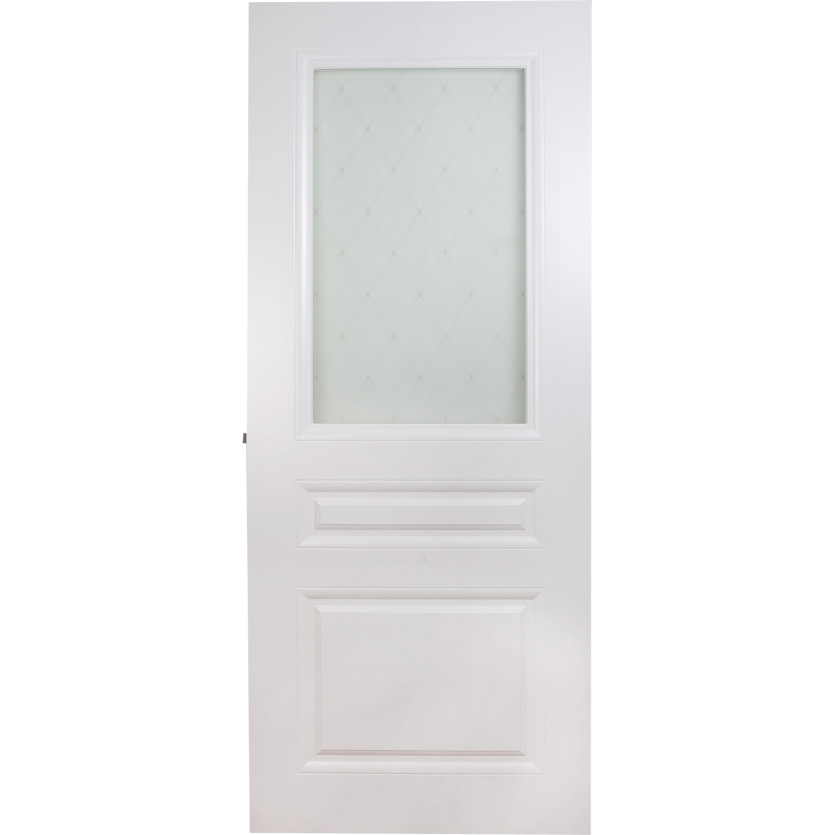 Дверь межкомнатная остеклённая Стелла, 60x200 см, эмаль, цвет белый