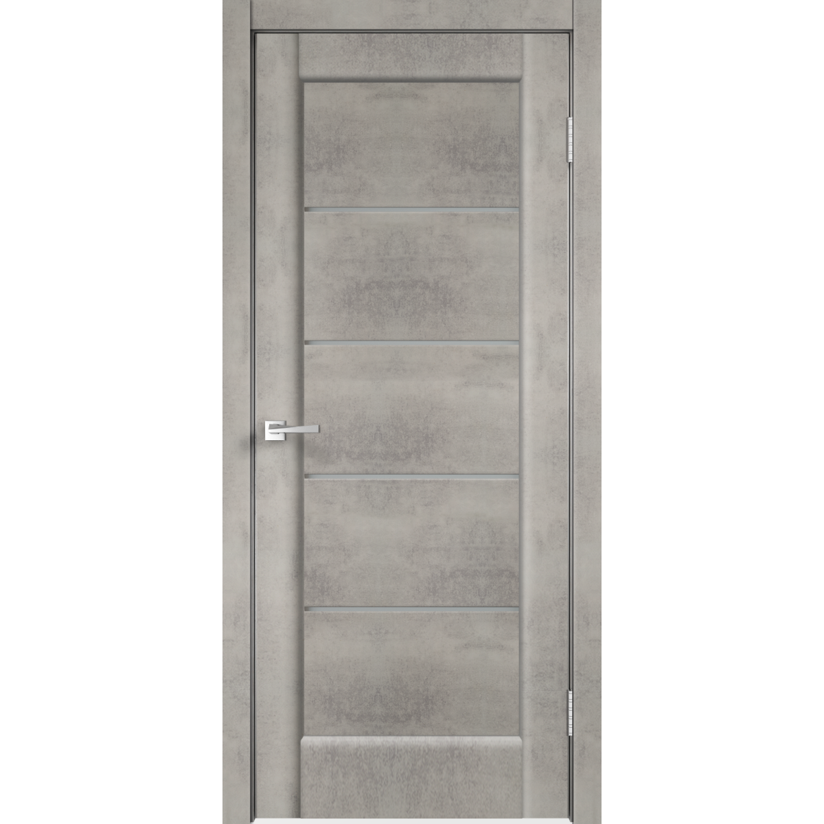 Дверь межкомнатная остеклённая Сохо 70x200 см ПВХ цвет лофт светлый с фурнитурой