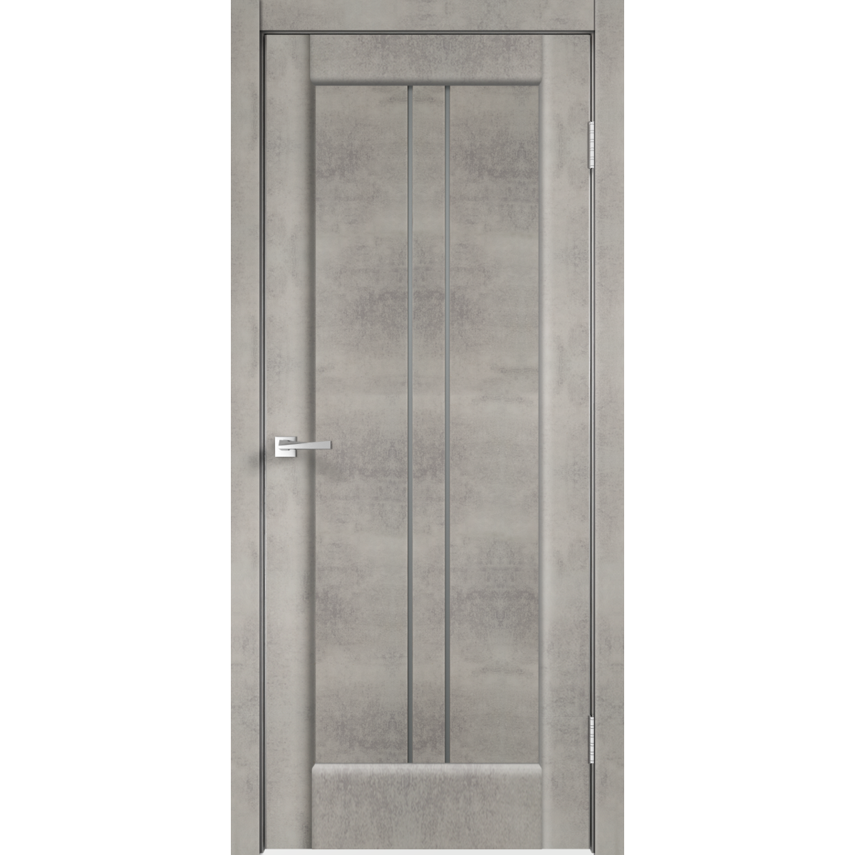 Дверь межкомнатная остеклённая «Сиэтл», 80x200 см, ПВХ, цвет лофт светлый, с фурнитурой