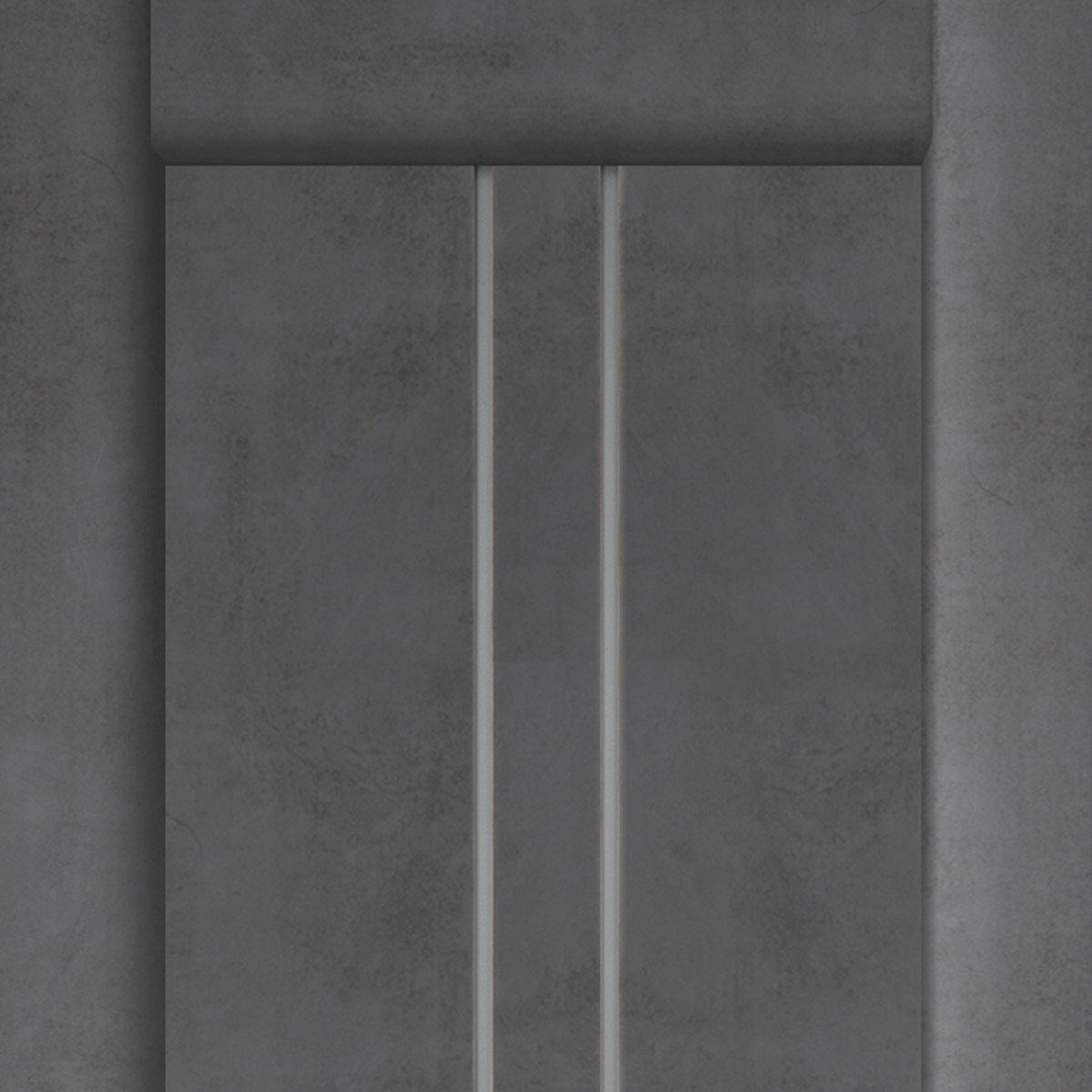 Дверь межкомнатная остеклённая «Сиэтл», 60x200 см, ПВХ, цвет лофт тёмный, с фурнитурой