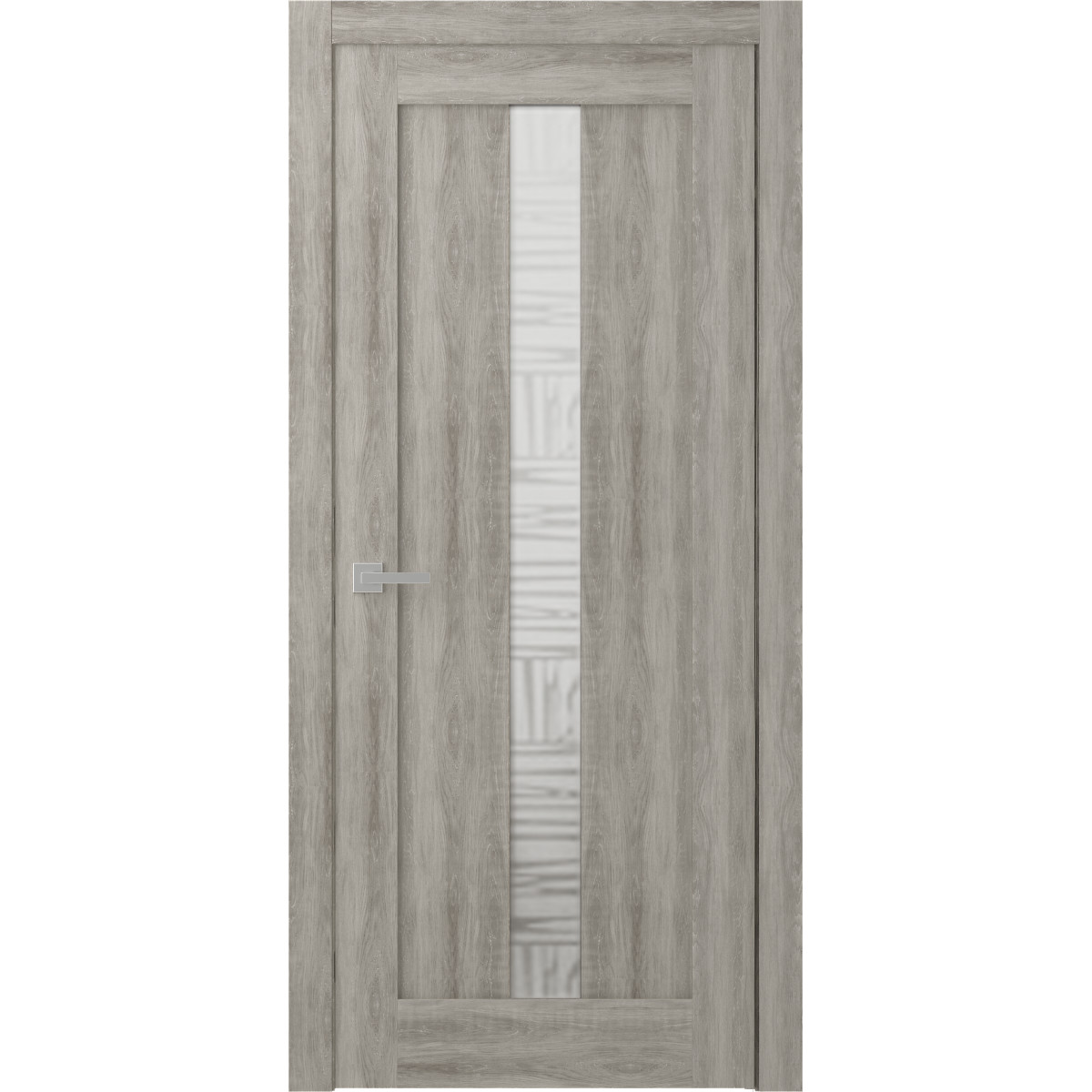 Дверь межкомнатная остеклённая Челси 60x200 см, экошпон, цвет дуб пепельный