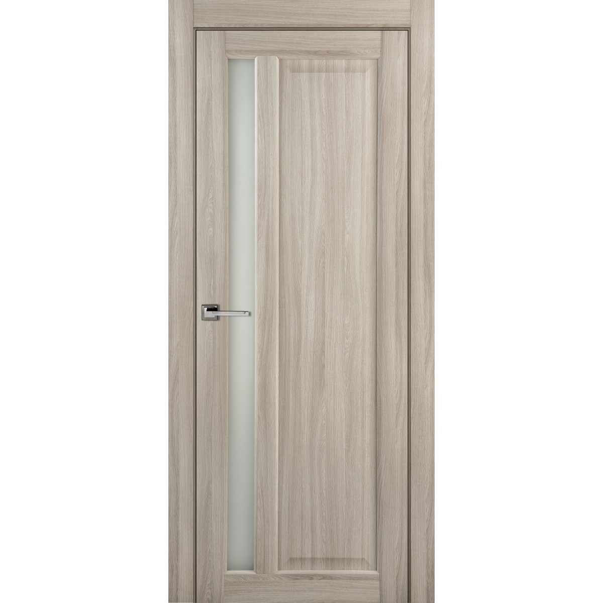 Дверь межкомнатная остеклённая Artens Мария 60x200 см, ПВХ, цвет шимо, с замком в комплекте