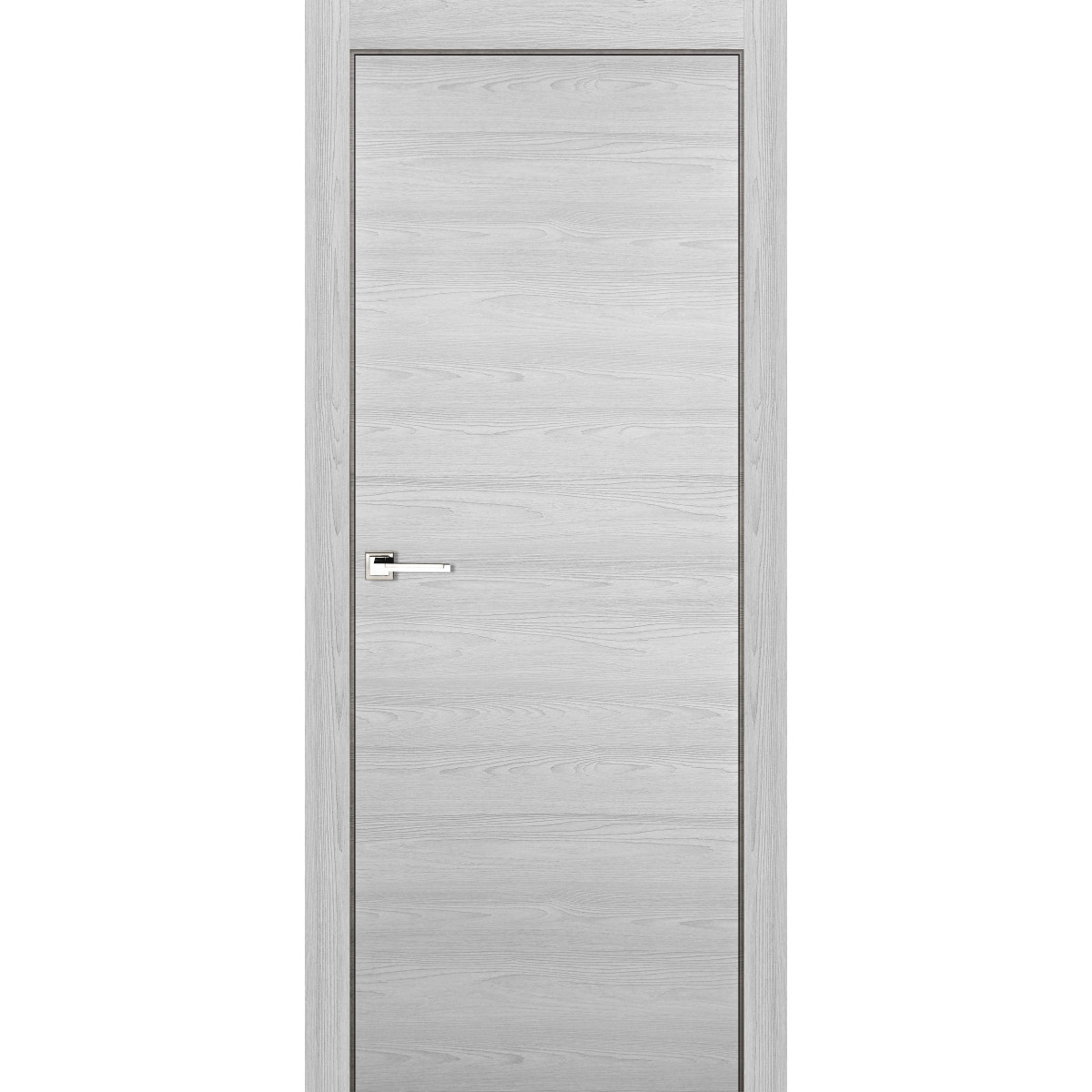 Дверь межкомнатная глухая 60x200 см, ламинация, цвет ясень серый