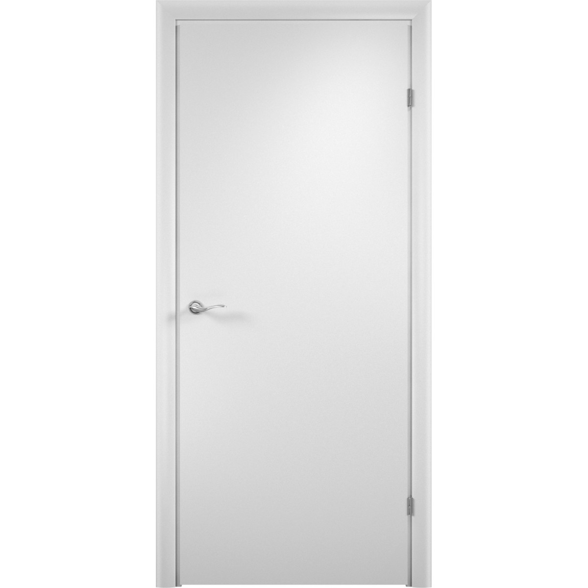 Блок дверной глухой Verda 67x204 см, ламинация, цвет белый, с фурнитурой