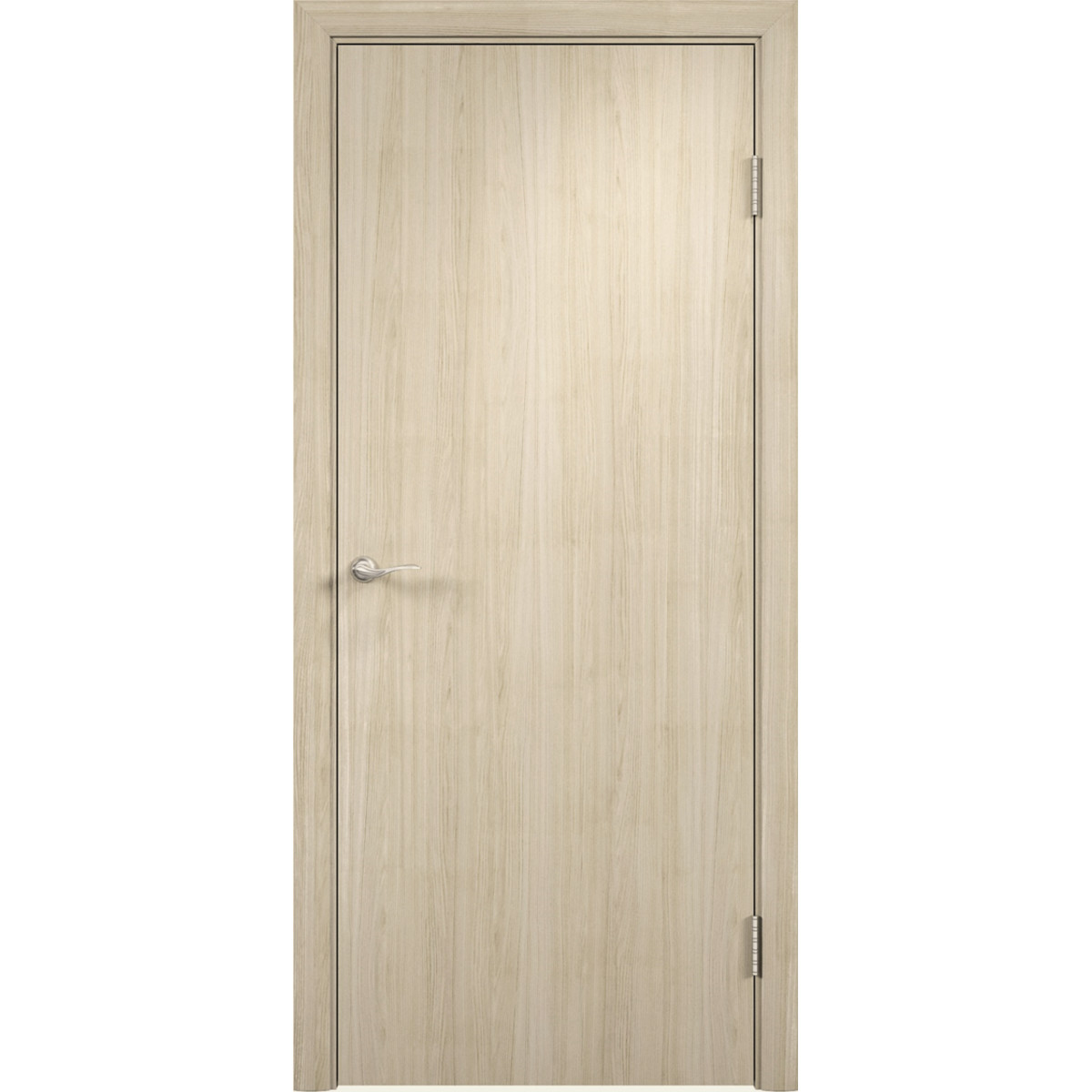 Блок дверной глухой Verda 67x204 см, ламинация, цвет дуб кремовый, с фурнитурой