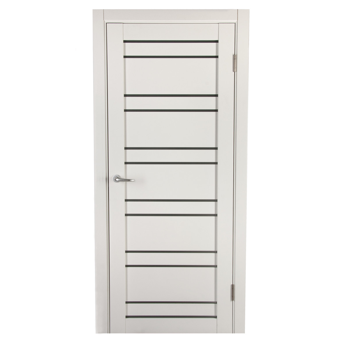 Дверь межкомнатная остеклённая с фурнитурой Парма 60х200 см, Hardflex, цвет белый