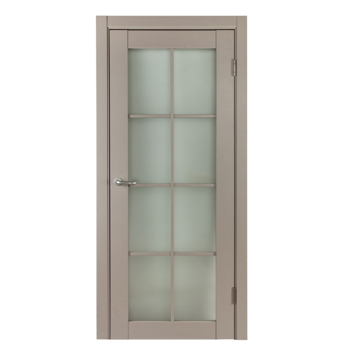 Дверь межкомнатная остеклённая с фурнитурой Пьемонт 70х200 см, Hardflex, цвет платина светлая