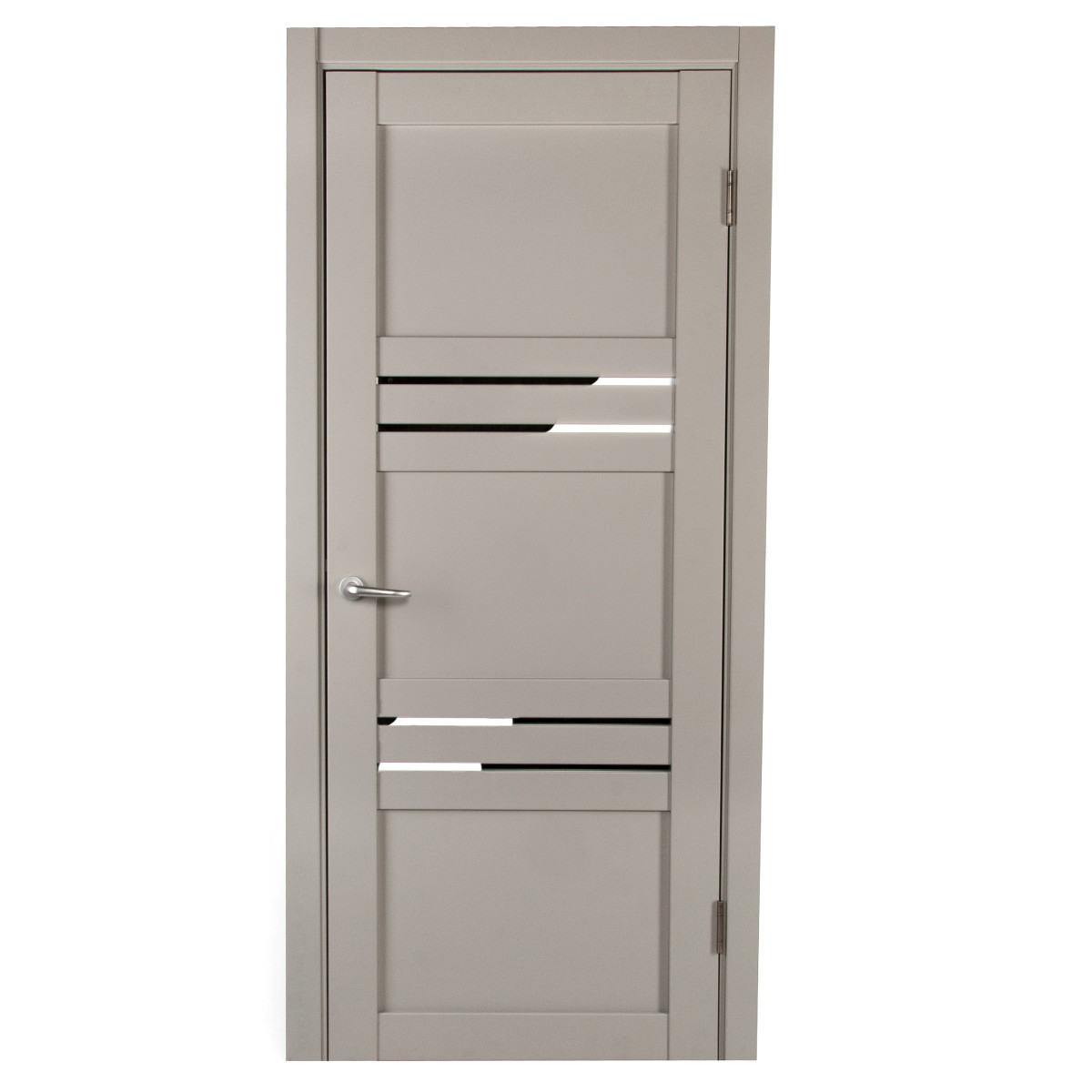 Дверь межкомнатная с фурнитурой Астерия 60х200 см, Hardflex, цвет серый жемчуг