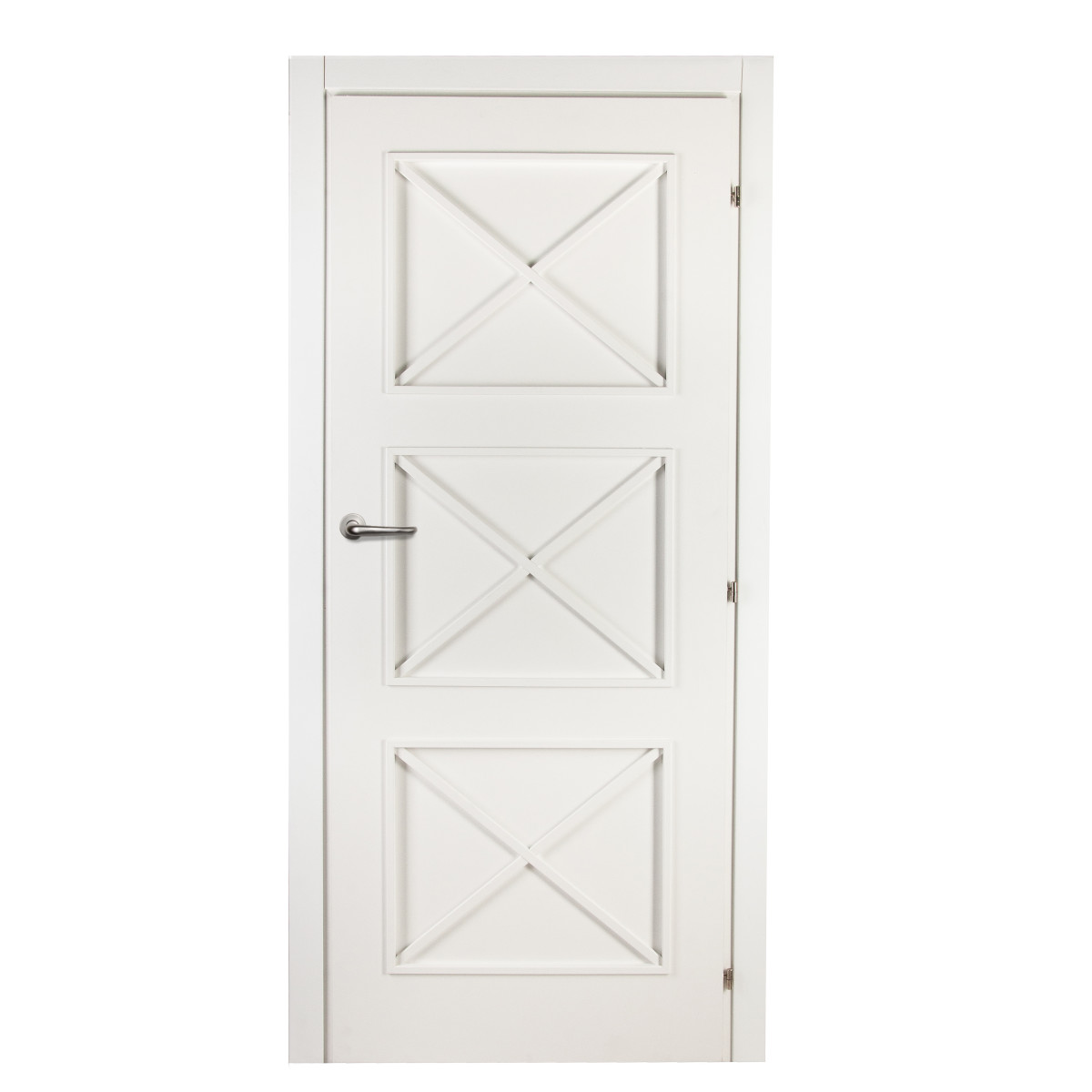 Дверь межкомнатная Камелия 70х200 см, цвет белый, с фурнитурой