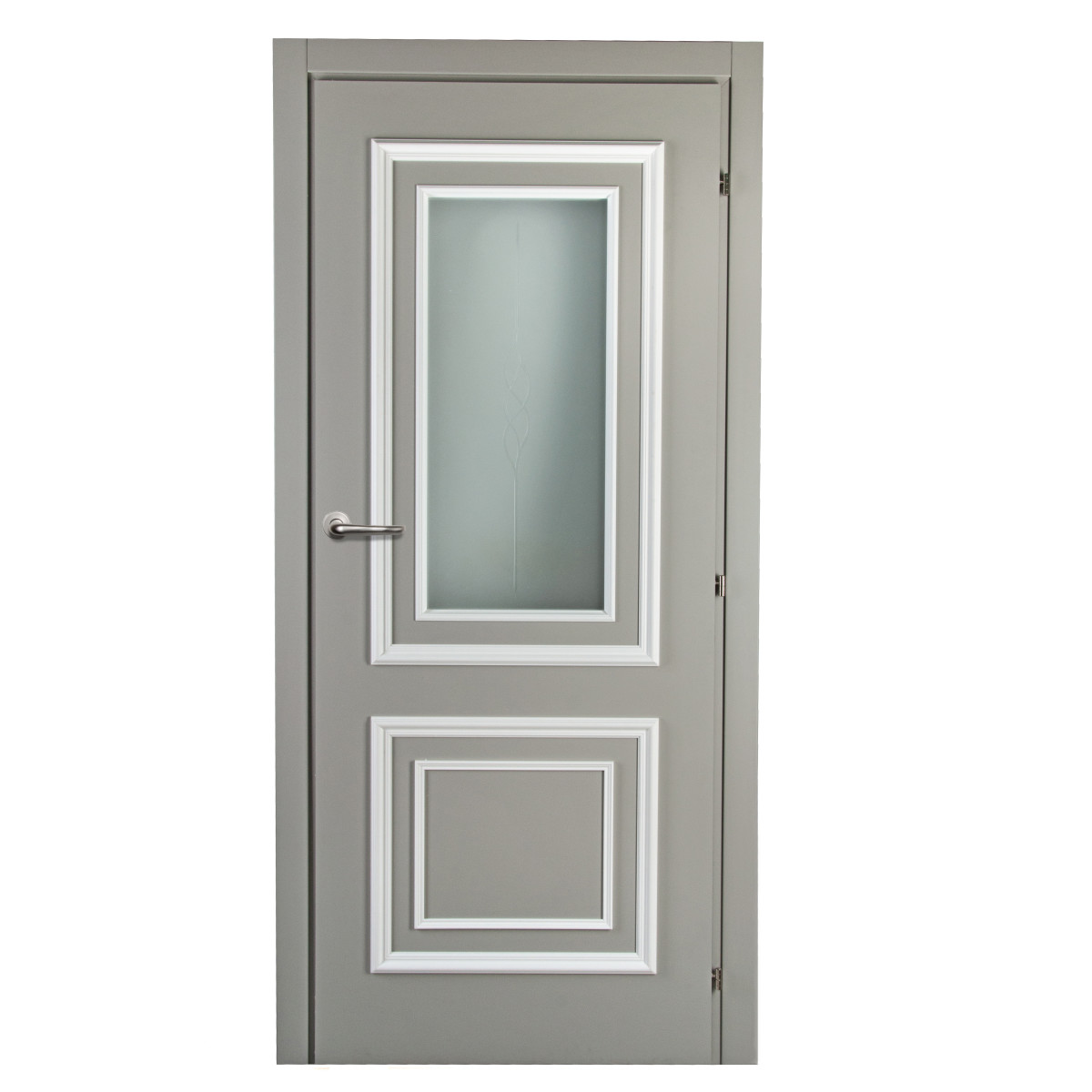 Дверь межкомнатная Треви 70х200 см, цвет серый, с фурнитурой