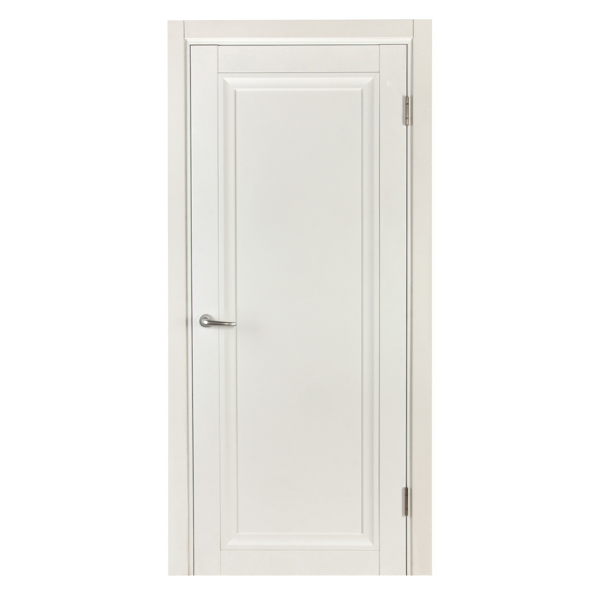 Дверь межкомнатная Нобиле 70х200 см, цвет цвет белый, с замком