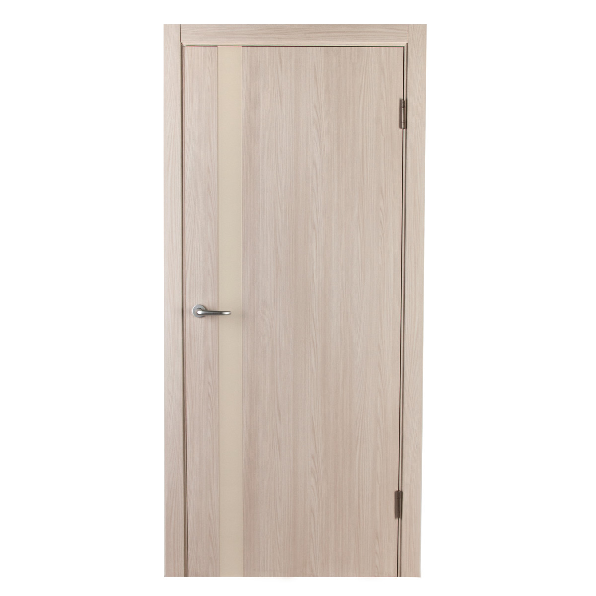 Дверь межкомнатная глухая с замком и петлями в комплекте Мирра 60x200 см, Hardflex, цвет ясень бора