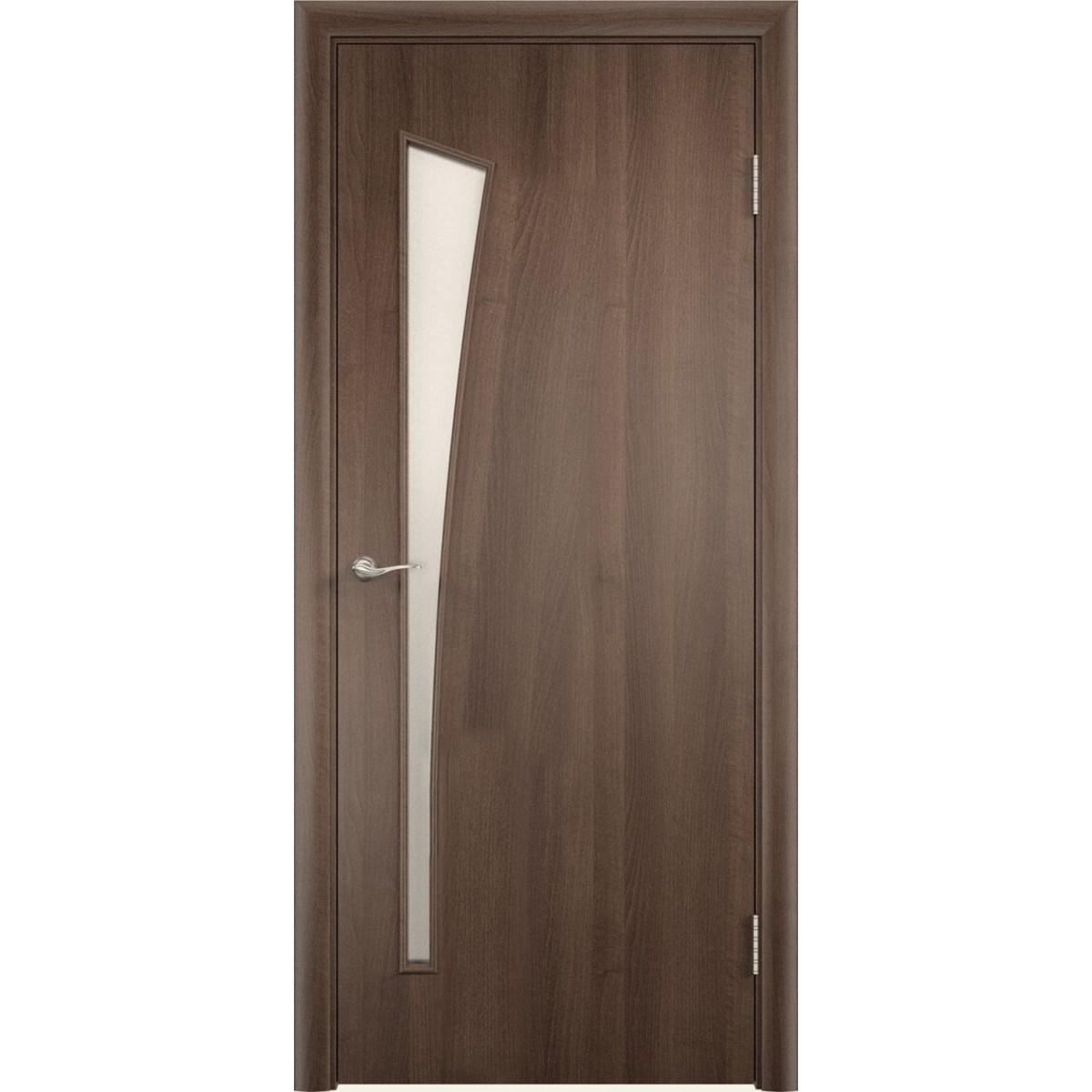 Дверь межкомнатная остеклённая без замка и петель в комплекте Белеза 60x200 см ламинация цвет дуб тёрнер коричневый