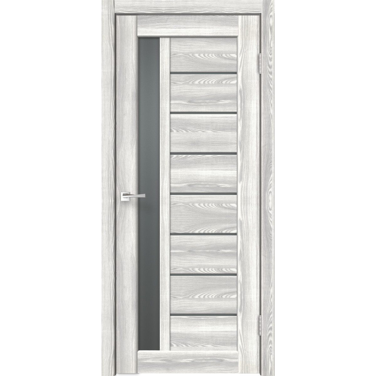 Дверь межкомнатная остеклённая Сиэтл 8 60х200 см с фурнитурой, ПВХ, цвет светлый клён